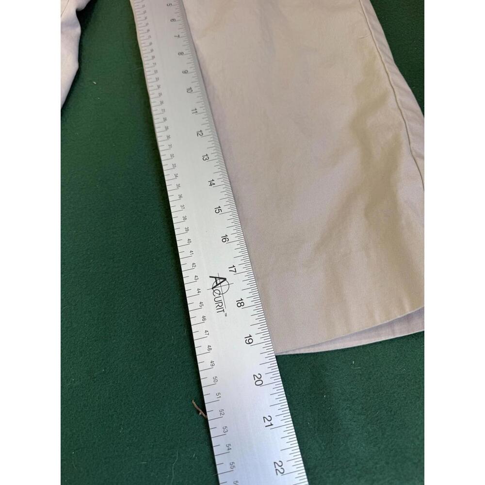 Talbots Pants Womens 18W Cropped Ankle Straight Cotton Stretch Khaki Classic - Picture 9 of 11